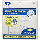 ダイヤゴルフ(DAIYA GOLF) ゴルフ練習用品 インパクトマーカー ショット 打球痕が記録できる スイングのクセを知る 飛距離アップに繋げる 貼るだけ簡単 日本製