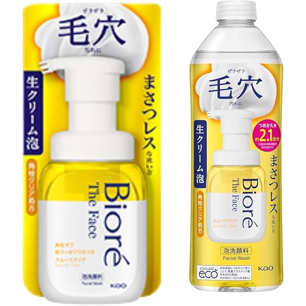 Amazon | ビオレ ザフェイス 泡洗顔料 スムースクリア 本体