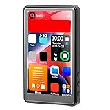 MP3 MP4 プレーヤー、16GB 4 インチタッチスクリーン MP3 プレーヤー、Bluetooth 5.0、HiFi ロスレスポータブル子供用音楽プレーヤー、FM ラジオ、電子書籍、録音付き (16GB RAM と 32GB)