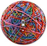 Rikki Knight RND-LSPS-107 Colored Rubber Band Ball Round - Single Toggle Light Switch Plate [並行輸入品]
