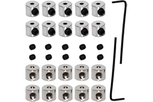 ピンバッジのピンバッチ 留め具 金具 20個セット 耐摩耗性が強 取り外しが簡単 操作簡単 DIYパーツ バッジ/帽子/ネクタイアクセサリー適 銀色 6×5mm（ミニ六角レンチ2個付）