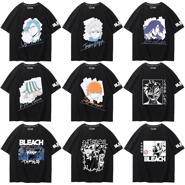 Amazon | [Zylaxena] ブリーチ 千年血戦篇 tシャツ 半袖 BLEACH 黒崎一