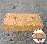 レンガ花壇 つむつむレンガ 本体ブロック 1個 サフランイエロー