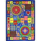 Joy Carpets Kid Essentials Active Play and Juvenile Teach-A-Tot Rug Multicolored 5'4 x 7'8 [並行輸入品]