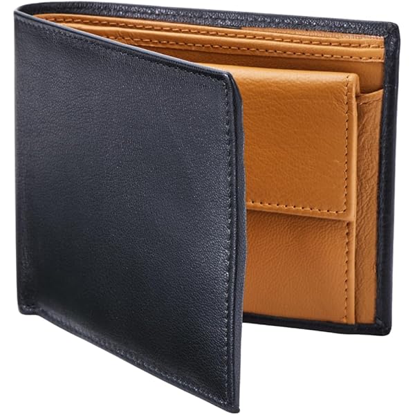 レザー 二つ折り財布 ダークブラウン 革製品のHEDGE 二つ折り財布(ダークブラウン×ブラウン) たつの市