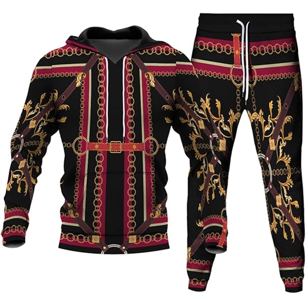 Amazon | [WUZY] メンズ パーカー ゼブラ柄 上下2点セット パーカー