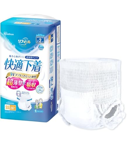 Amazon | リフレ はくパンツジュニア 男女兼用 SSサイズ 20枚入【介助