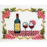 M C G Textiles Latch Hook Kit 27-Inch by 20-Inch Fine Wine [並行輸入品]