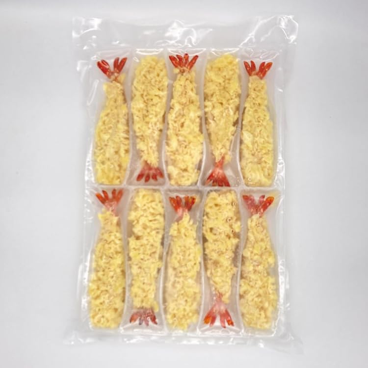Amazon | えび天ぷらブラックタイガー50g×10尾入 冷凍品 海老てんぷら