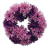 エルアーツ 造花 ガーベラリース 直径18cm・花径5.5cm ラベンダー E3526-14