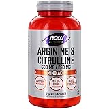 Now Foods アルギニン＆シトルリン、500/250mg、240ベジカプセル [海外直送品]