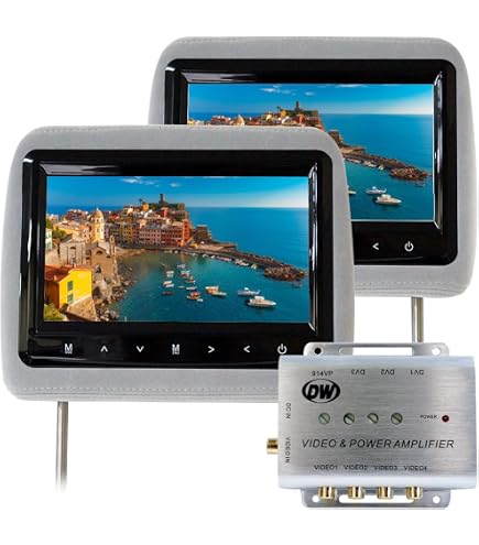 Amazon.co.jp: JONJON 2台1セット 10.2インチワイド液晶ヘッドレスト