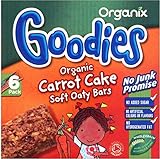 Organix Goodies Organic Soft Oaty Bars - Carrot Cake 12mth+ (6x30g) キャロットケーキ12Mthの+ （ 6X30G ） - Orga