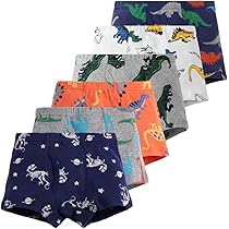 Amazon.co.jp: [Stongo] 子供用パンツ 100%綿 6枚セット 恐竜デザイン