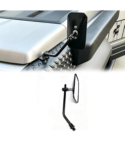 ラングラー JK JL JT ブロンコ 専用 ボンネットミラー 360 度回転 Amazon | ラングラー JK JL JT ブロンコ 専用 ボンネットミラー 360 度