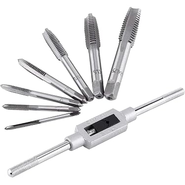 Uxcell Metric Machine Taps M1 X 0.25mm H2 HSS 3 Straight Flutes – 2pc Threading Tool For Clocks, Watches & Soft Metals