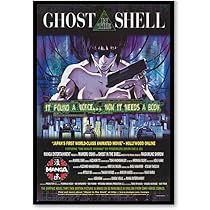 Amazon.co.jp: 【フレーム付-黒-】映画ポスター 攻殻機動隊 2