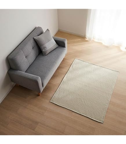 Amazon.co.jp: 無印良品 インド綿混手織ラグ200x200 ライトブラウン