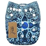 iZiv新生児1厚いおむつ付きオーガニック幼児防水/調整/再利用可能/洗えるポケット布おむつのフィット赤ちゃん0.5-3歳（ミステリー）