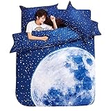 1 の 3 Wholesale-Thick D の寝具セットベッドシートで設定されたカバー寝具類月星銀河宇宙 nasa 羽毛布団キングサイズのベッドとベッドセットの設定