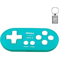 8bitdo Zero 2 Bluetooth Key Chain Sized Mini Controller For Nitendo Switch Windows Android And Macos Turquoise Edition Amazon Com Au Video Games