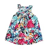 (プタス)Putars ベイビー服 子供服 女の子 ワンピース ドレス ノースリーブ プリント柄 カラフル 可愛い オシャレ プリンセス 通園 発表会 旅行 誕生日 記念日 プレゼント 1-6歳