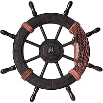 Amazon.co.jp: Archnote 舵輪 インテリア 木製 壁掛け オブジェ 舵
