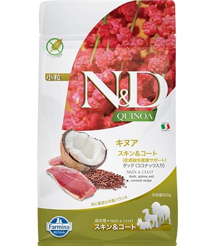 Amazon.co.jp: Farmina (ファルミナ) N&D 成犬用 小粒 キヌア スキン
