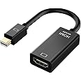 QTop Mini DisplayPort to HDMI変換ケーブル 4K,3D対応 Thunderbolt DP to HDMI HDTV変換アダプター Microsoft Surface Pro, ThinkPad X1などに対応