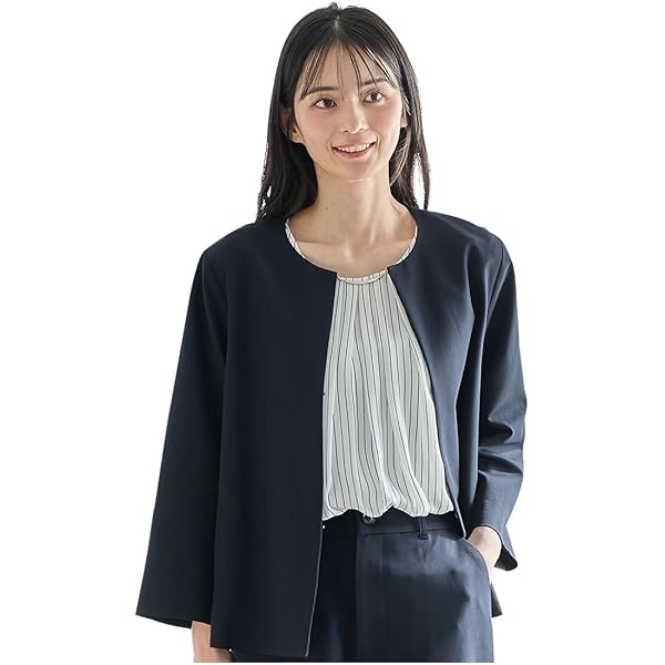 ☆新品、タグ付き☆DOORS ダンボールニットノーカラージャケット セール】ダンボールニットノーカラージャケット（ノーカラー