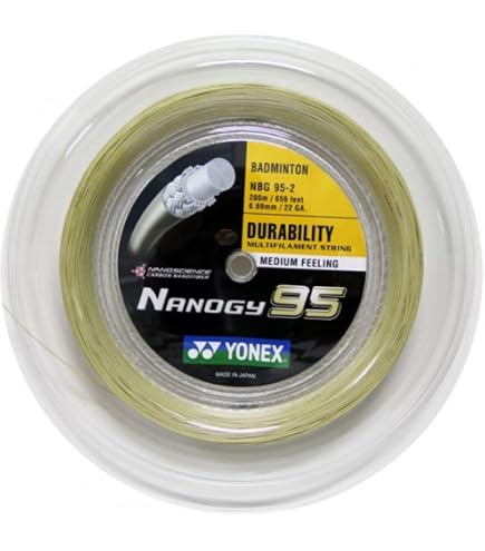 Amazon | YONEX BG80 パワーバドミントンストリング - 200m リール