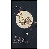 コスモ のれん 森の知恵ふくろう 85×150