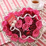 BunBunBee アレンジ 「ハーティ・ローズ」 (ピンク/ピック付き)