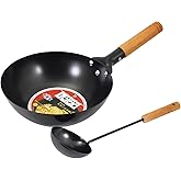 パール金属 鍋 フライパン いため鍋 26cm 深型 鉄製 IH対応 お玉付 チャーハン 野菜炒め 中華家 HC-286