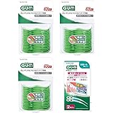 GUM(ガム) デンタルフロス&ピック Y字型 糸付きようじ 歯間ケア 30本入×3個パック+おまけ付き