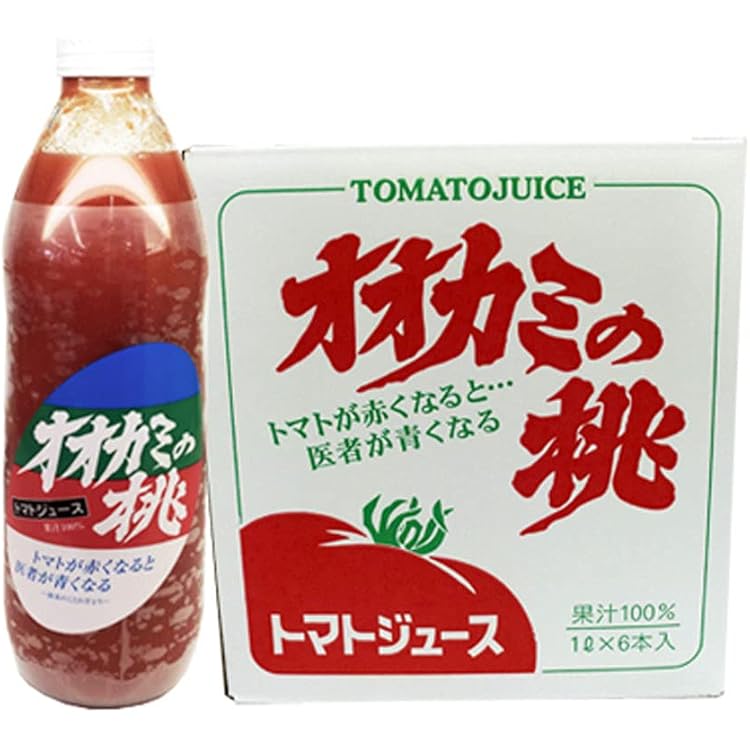 Amazon.co.jp: 株式会社 鷹栖町農業振興公社 オオカミの桃 1L×6本
