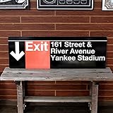 NEW YORK サブウェイサイン（L） 「Exit -Yankee Stadium」 SW-8-L ／ニューヨークの地下鉄看板／ストリートサイン／アメリカン雑貨／