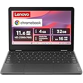 【Amazon.co.jp限定】Lenovo クロームブック Chromebook 300e Yoga パソコン 11.6インチ【MediaTek Kompanio 528 プロセッサー​搭載 / メモリ4GB / eMMC 32GB】 重量1.33