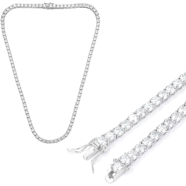 Amazon.co.jp: King Ice (キングアイス) ネックレス ゴールド テニス