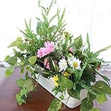 山久 玄関やベランダに好適！寄植えプランターＡ 1405-0329 （CT触媒加工）【人工観葉植物】【造花】