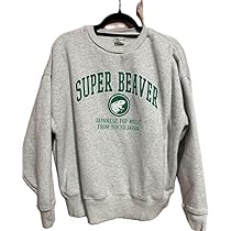 SUPER BEAVER スウェットXLサイズ　美品 Amazon.co.jp: スーパービーバー カレッジスウェット ネイビー