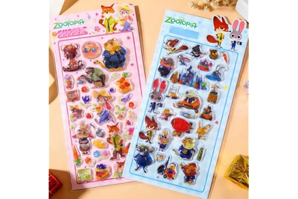 loong 3dシール 実心 立体シール ぷくぷくぷっくり かわいい 2枚セット 立体 おしゃれ デコシール ごほうび 子供 貼り付け可能 贈り物 手帳 携帯 DIY用 手帳用 貼り付け可能 女の子 2セット（016）