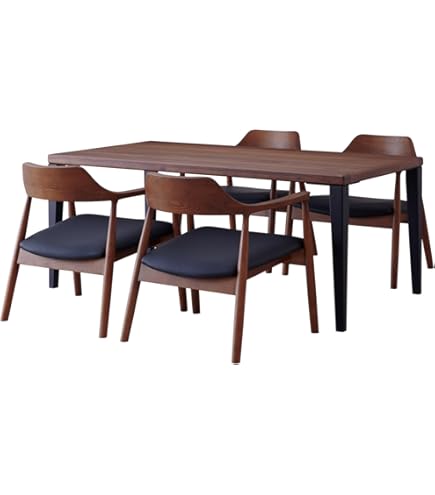 Amazon｜Lynd(リンド) ダイニングセット 幅160 ロータイプ ダイニング