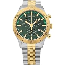 Salvatore Ferragamo ゴールド ブラック 時計 Amazon.com: Ferragamo Chrono Sport Collection Luxury Mens