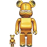 BE@RBRICK GARFIELD GOLD CHROME Ver. 100％ & 400％