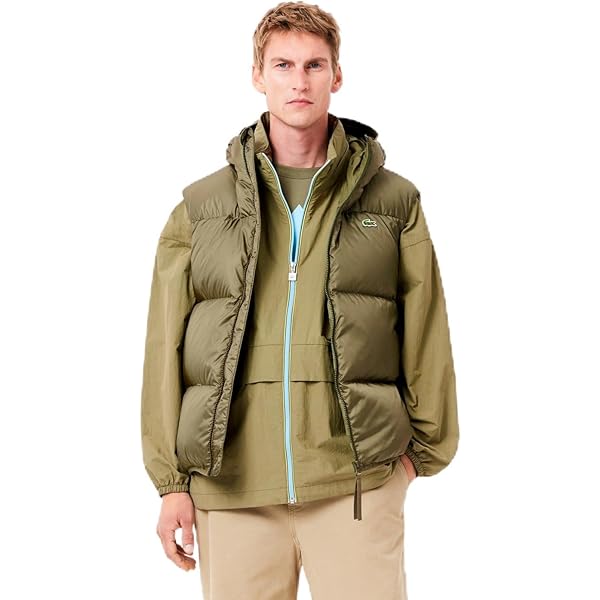 Amazon | [ラコステ] [公式] ピケダウンベスト | ベスト 通販