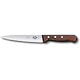 VICTORINOX(ビクトリノックス) スティッキングナイフ 16cm ウッド 骨スキ プロフェッショナル 牛刀包丁 肉用 5.5600.16-X1