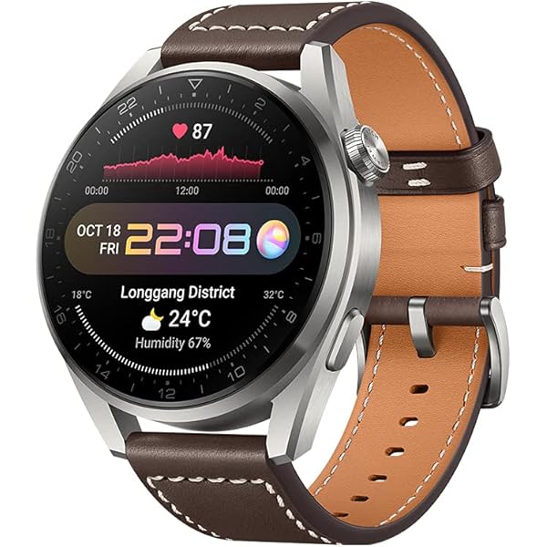 HUAWEI Watch 3 Pro - 4G Connected Smartwatch with All-Day Health  Monitoring, Independent Calling, 24/7 SpO2 and Heart Rate Monitoring,  Built-in GPS, Up to 21 Days Battery Life, Brown Leather: Smartwatches:  Amazon.com.au