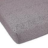 Balboa Baby Cotton Sateen Fitted Crib Sheet, Pink Pebble by Balboa Baby