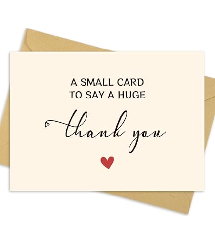 24 Rustic Wood Thank You Cards – Dankeskarten Mit Umschlägen Für Geschenke, Beileid Oder Feiern, 10,2 X 15,2 Cm